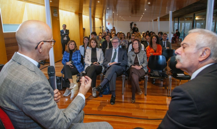 De Gregorio, Pettit, Lomba, Mansilla y Aparicio durante la jornada. /Jta.