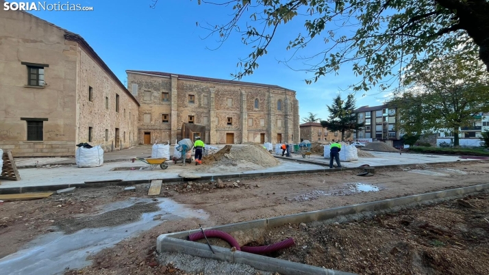 Obras en el parque de Santa Clara. 