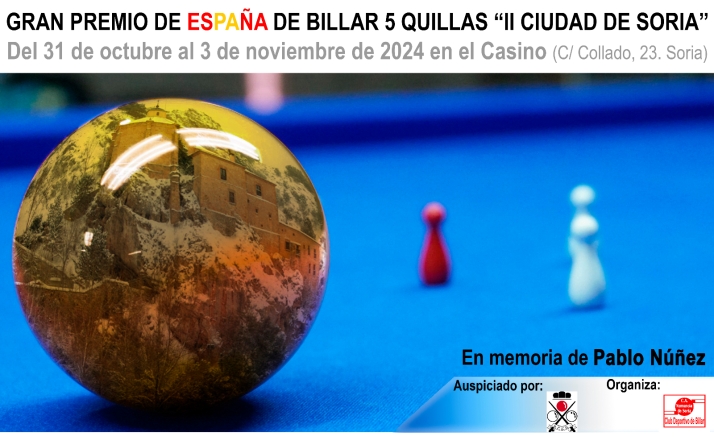 Soria busca un nuevo campeón de Billar 5 Quillas