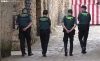 Agentes de la Guardia Civil en una calle de Medinaceli. /PC