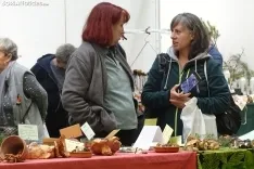 Una imagen de la feria micológica este sábado. /PC