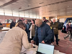 Una imagen del reparto hoy en el Parque Provincial de Manquinaria. /Dip.