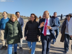 Visita de la consejera de Agricultura a la concentración parcelaria de Ágreda. 