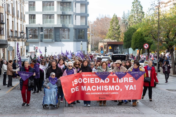 Soria saldrá a la calle el 25 N bajo el lema, De luto por las asesinadas, en lucha por las violentadas