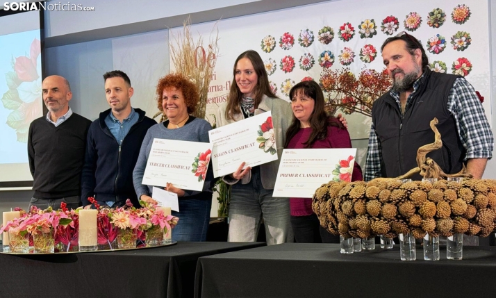 Una soriana se lleva el triunfo en el Concurso Nacional de Arte Floral