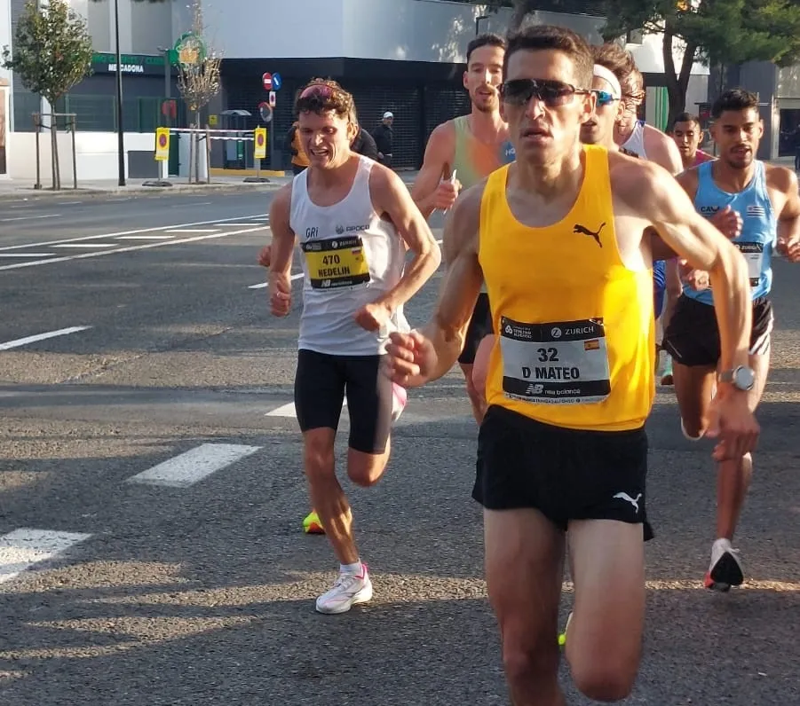 Dani Mateo en la maratón de Valencia.