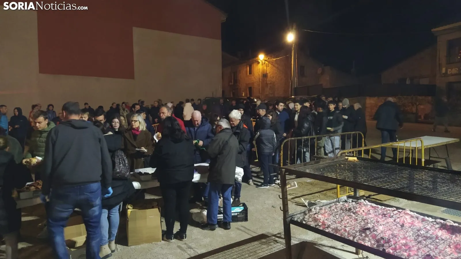 Luminaria de Santa Bárbara en Golmayo. 
