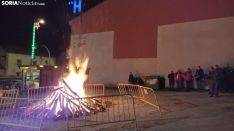 Luminaria de Santa Bárbara en Golmayo. 