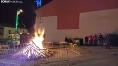 Luminaria de Santa Bárbara en Golmayo. 