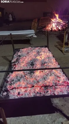 Luminaria de Santa Bárbara en Golmayo. 