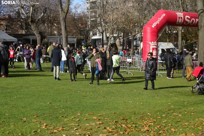 Una de las imágenes que deja el cross de esta mañana de domingo en la alameda de Cervantes. /PC