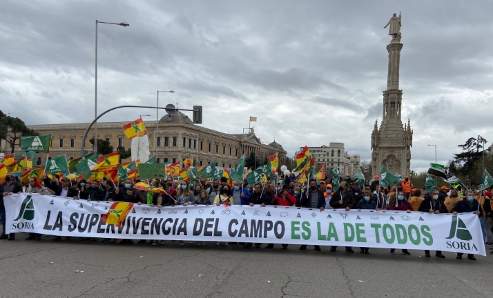 ASAJA Soria estará en la multitudinaria manifestación de Madrid el lunes