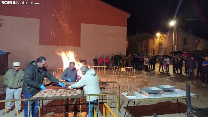 Luminaria de Santa Bárbara en Golmayo. 