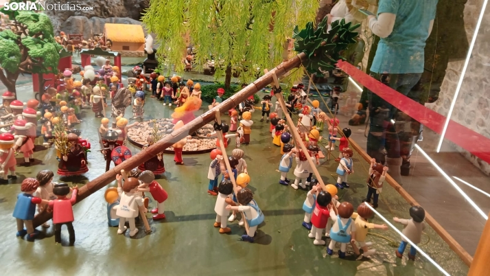 Más de 1.000 muñecos de Playmobil reviven la cultura soriana en el belén de Garray