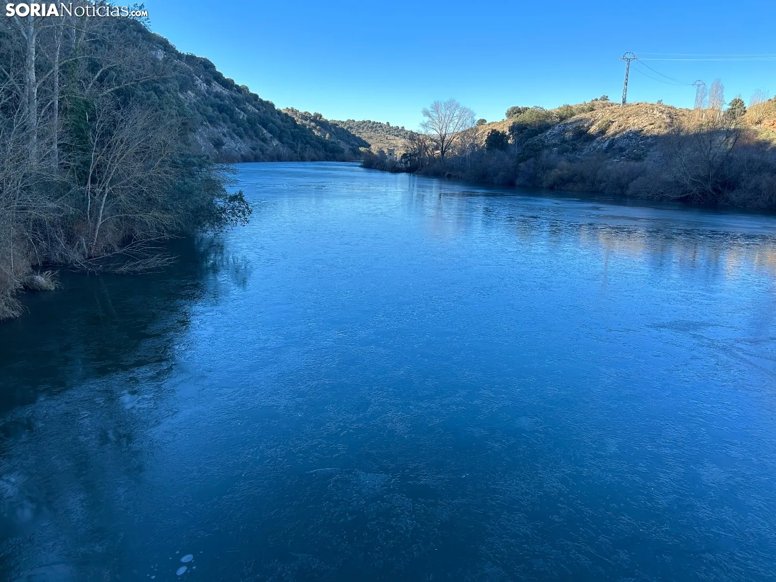 Una imagen del río hoy miércoles. /Pedro Lafuente