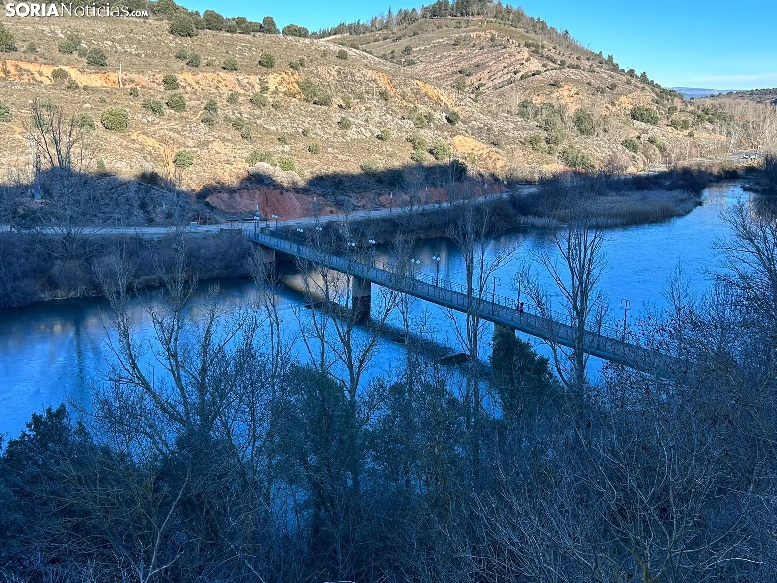 Una imagen del río hoy miércoles. /Pedro Lafuente