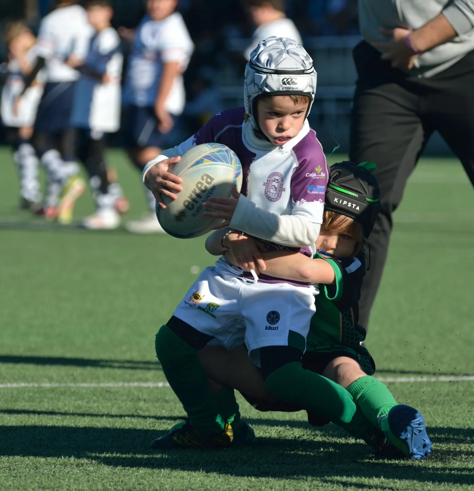 Foto 2 - Escuelas y Touch Rugby protagonizan un gran d&iacute;a para el Ingenieros en Zaragoza