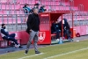 Álex Huerta en su debut como entrenador frente al Covadonga.