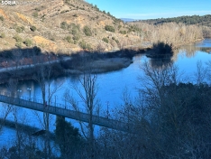 Una imagen del río hoy miércoles. /Pedro Lafuente
