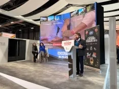 Una imagen de la presencia de la provincia de Soria en la apertura de FITUR 2025. /Dip.