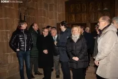 Mañueco presenta la actuación en el claustro y la fachada de la Concatedral de San Pedro