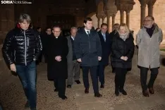 Mañueco presenta la actuación en el claustro y la fachada de la Concatedral de San Pedro