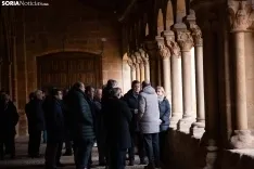 Mañueco presenta la actuación en el claustro y la fachada de la Concatedral de San Pedro
