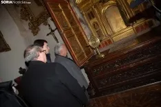 Mañueco presenta la actuación en el claustro y la fachada de la Concatedral de San Pedro