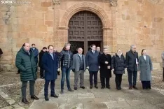 Mañueco presenta la actuación en el claustro y la fachada de la Concatedral de San Pedro