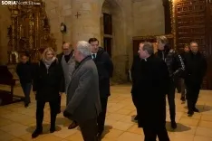 Mañueco presenta la actuación en el claustro y la fachada de la Concatedral de San Pedro