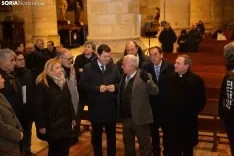 Mañueco presenta la actuación en el claustro y la fachada de la Concatedral de San Pedro