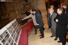 Mañueco presenta la actuación en el claustro y la fachada de la Concatedral de San Pedro