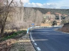 Una imagen de la visita oficial hoy a la carretrera. /Dip.