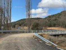 Una imagen de la visita oficial hoy a la carretrera. /Dip.