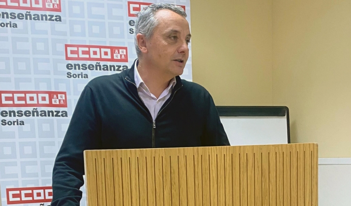 Carlos Lázaro seguirá al frente del Sindicato de Enseñanza CCOO Soria