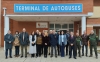Imagen de la visita oficial a la terminal este miércoles. 