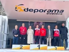 Uno de los podios hoy. 