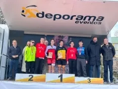 Uno de los podios hoy. 