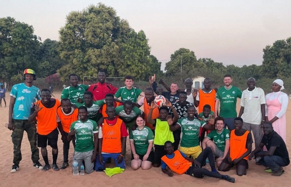 El CD San José de Soria respalda el fomento del deporte en Gambia 