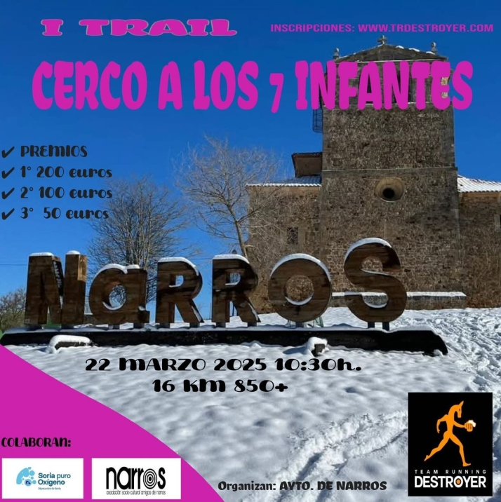 Abiertas las inscripciones para el primer ‘Trail Cerco a los 7 Infantes’ en Narros