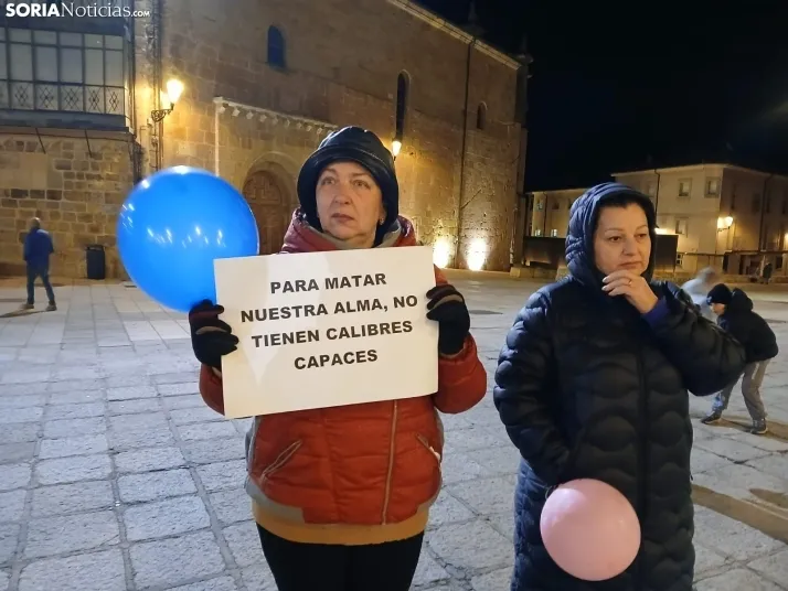 Fotos | Los Ucranianos exiliados en Soria piden el fin de la guerra: "Estamos seguros, pero no tranquilos