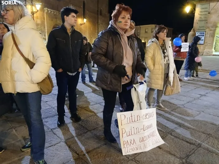 Fotos | Los Ucranianos exiliados en Soria piden el fin de la guerra: "Estamos seguros, pero no tranquilos