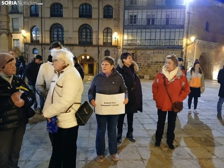 Fotos | Los Ucranianos exiliados en Soria piden el fin de la guerra: "Estamos seguros, pero no tranquilos