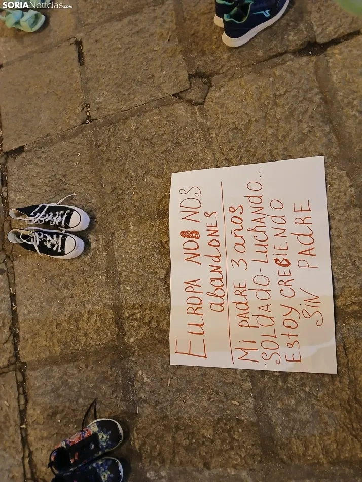 Fotos | Los Ucranianos exiliados en Soria piden el fin de la guerra: "Estamos seguros, pero no tranquilos