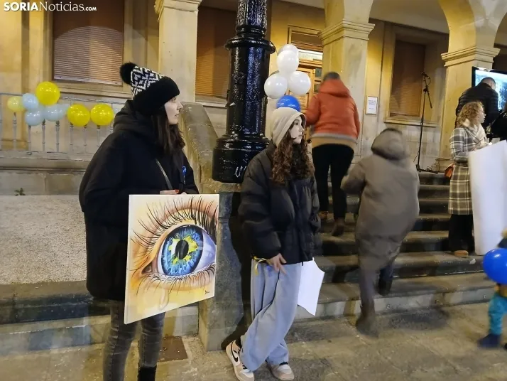 Fotos | Los Ucranianos exiliados en Soria piden el fin de la guerra: "Estamos seguros, pero no tranquilos