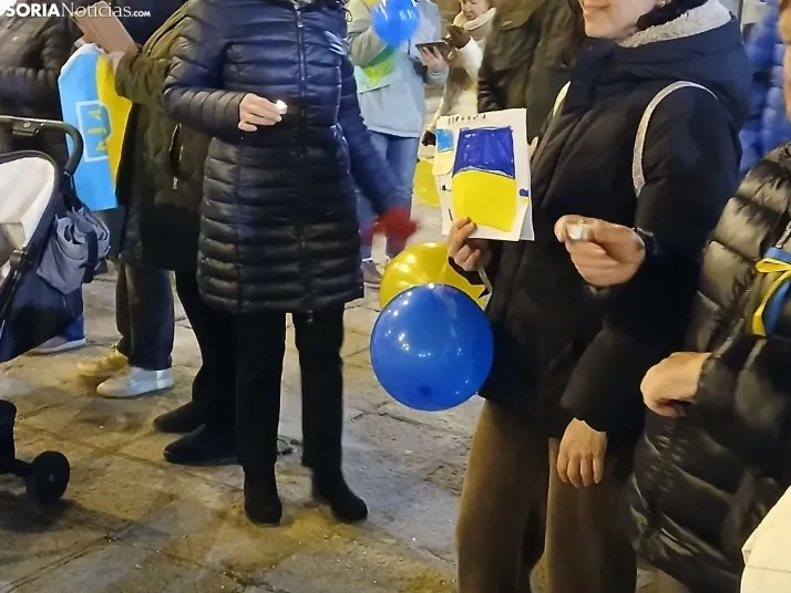 Fotos | Los Ucranianos exiliados en Soria piden el fin de la guerra: "Estamos seguros, pero no tranquilos