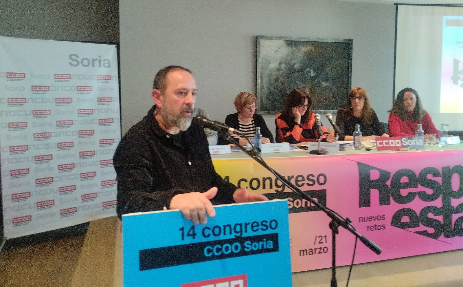 Una imagen del congreso del sindicato en Soria. /CCOO