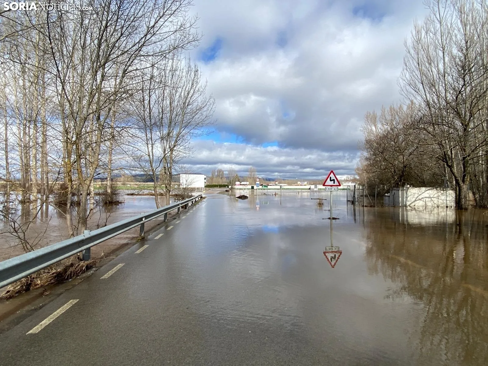 Una imagen del río esta mañana en Garray. /SN