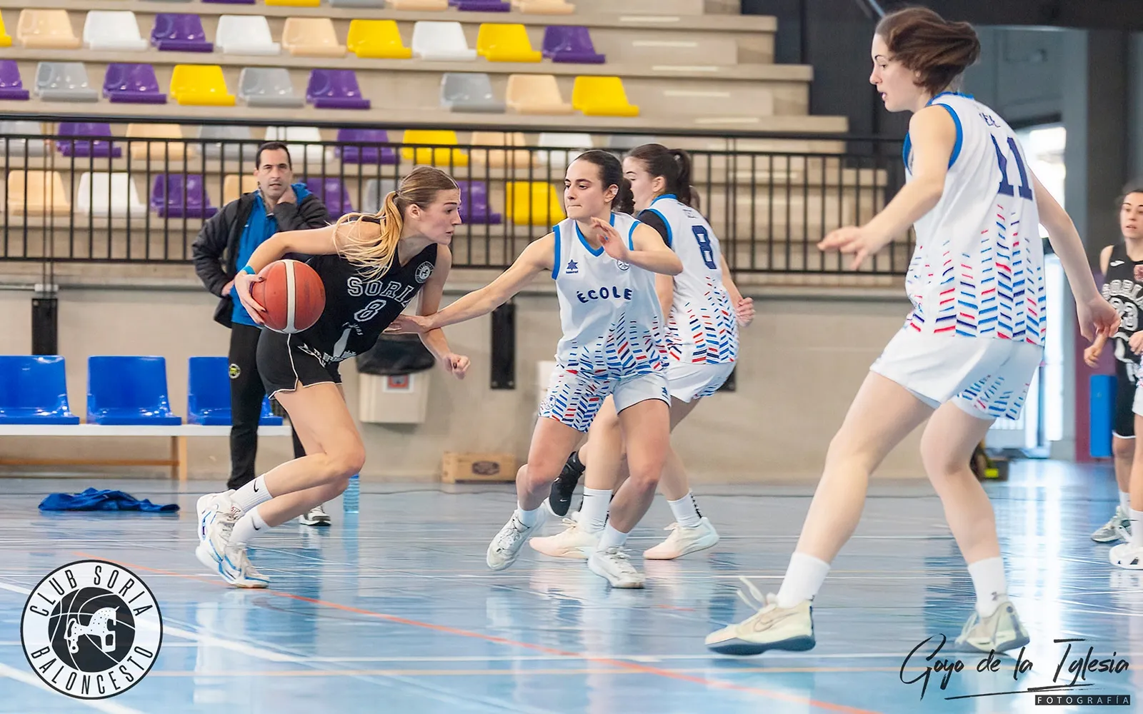Fotografía de un partido reciente del CSB Femenino en el polideportivo San Andrés. /Goyo de la Iglesia