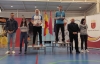 Santiago Martínez, en el podio acreditando el subcampeonato en Murcia.